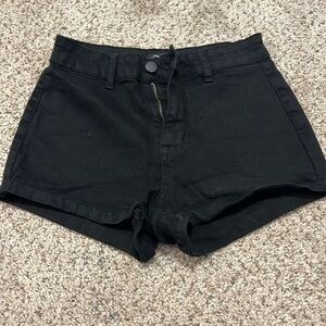 Kendall & Kylie black denim shorts
